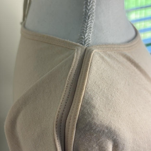 Cynthia Rowley Pale Peach Boat Neck 3/4 Length Sleeve Top. Small - Picture 2 of 10